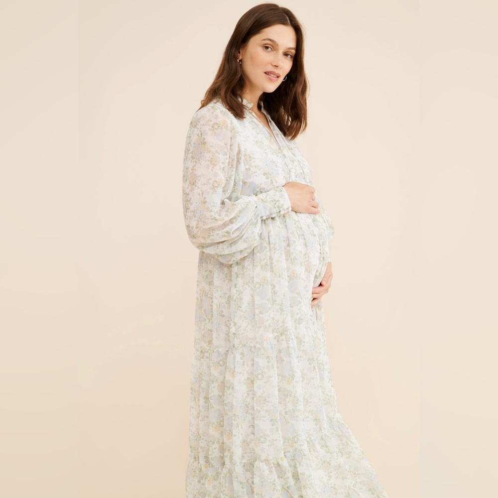 Maternity XSP Tiered Midi Dress